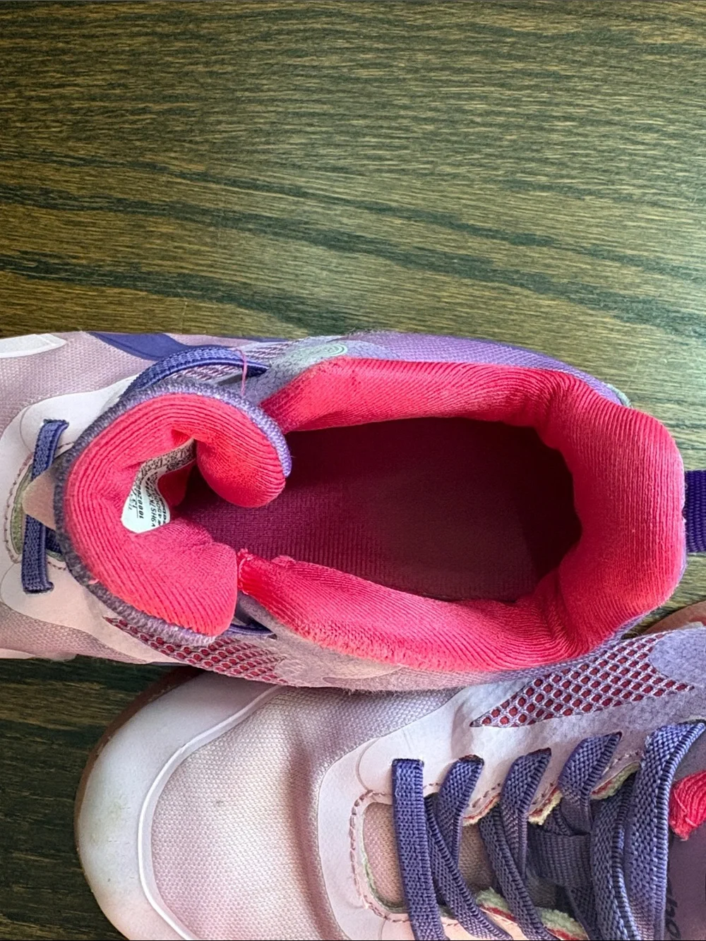 Reebok Pink and Purple Girls' Athletic Sneakers